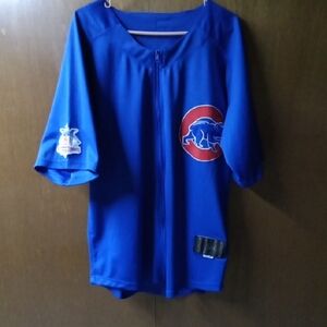 Chicago Cubs Sporto Blue Baseball Jersey with Iconic Logo - Preowned